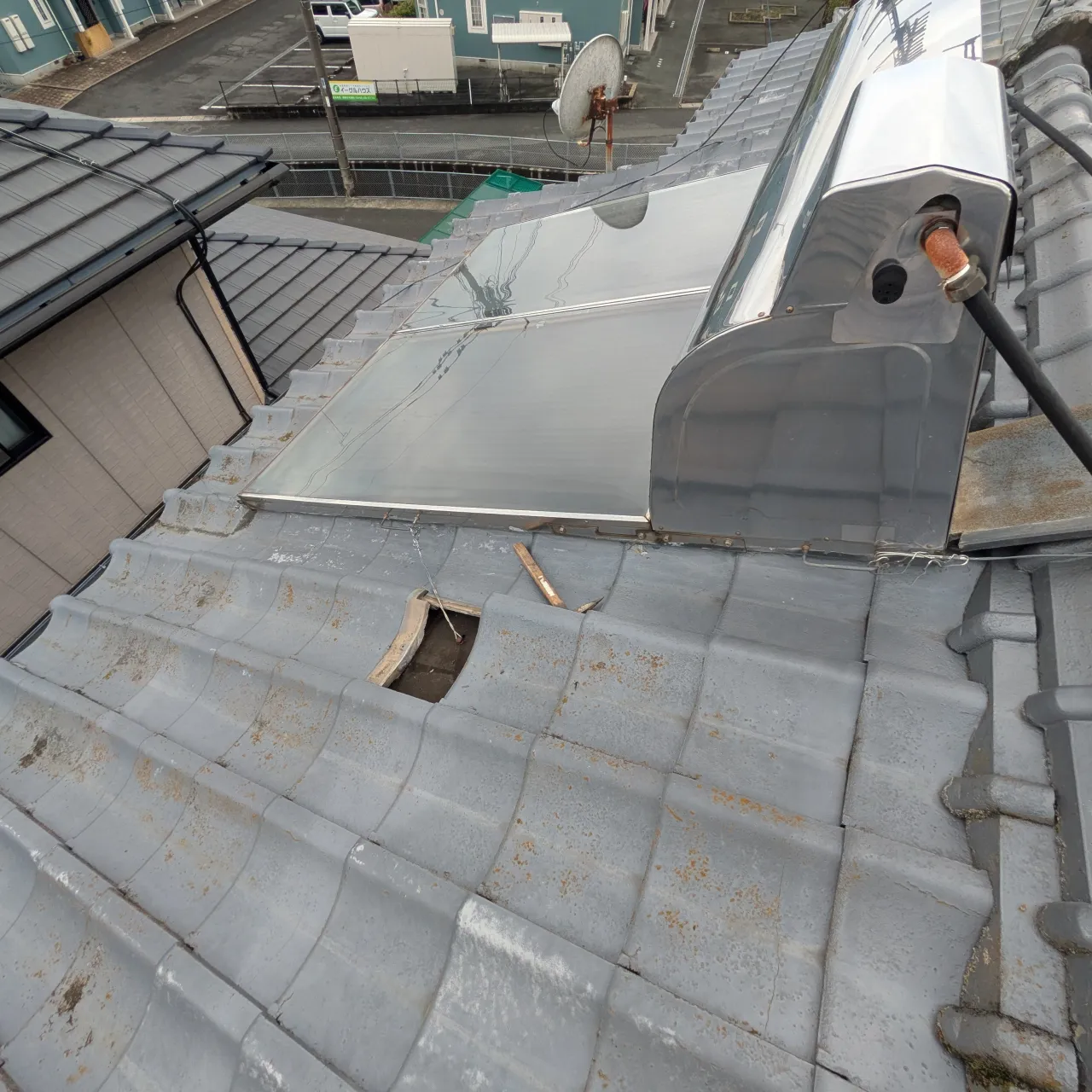 先週、雨の中に出向いた現場に